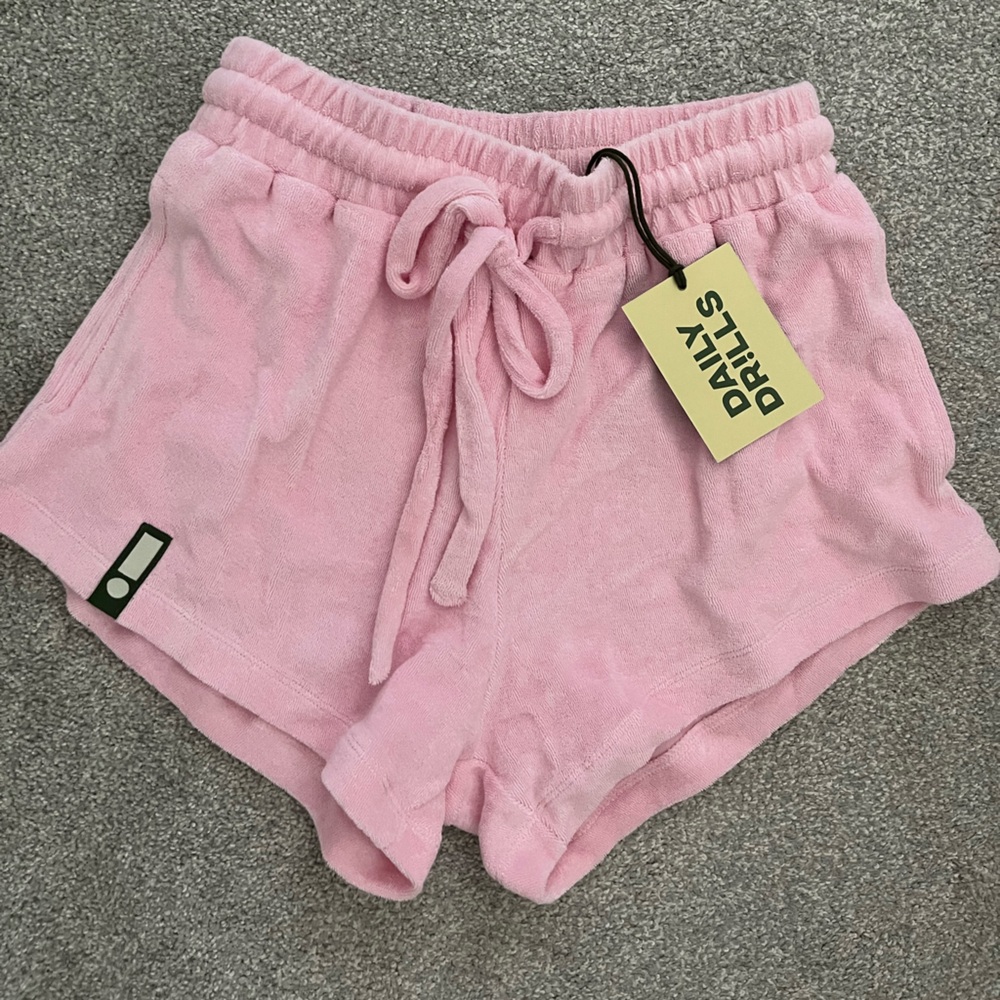NWT Daily Drills Terry Shorts in Cupid